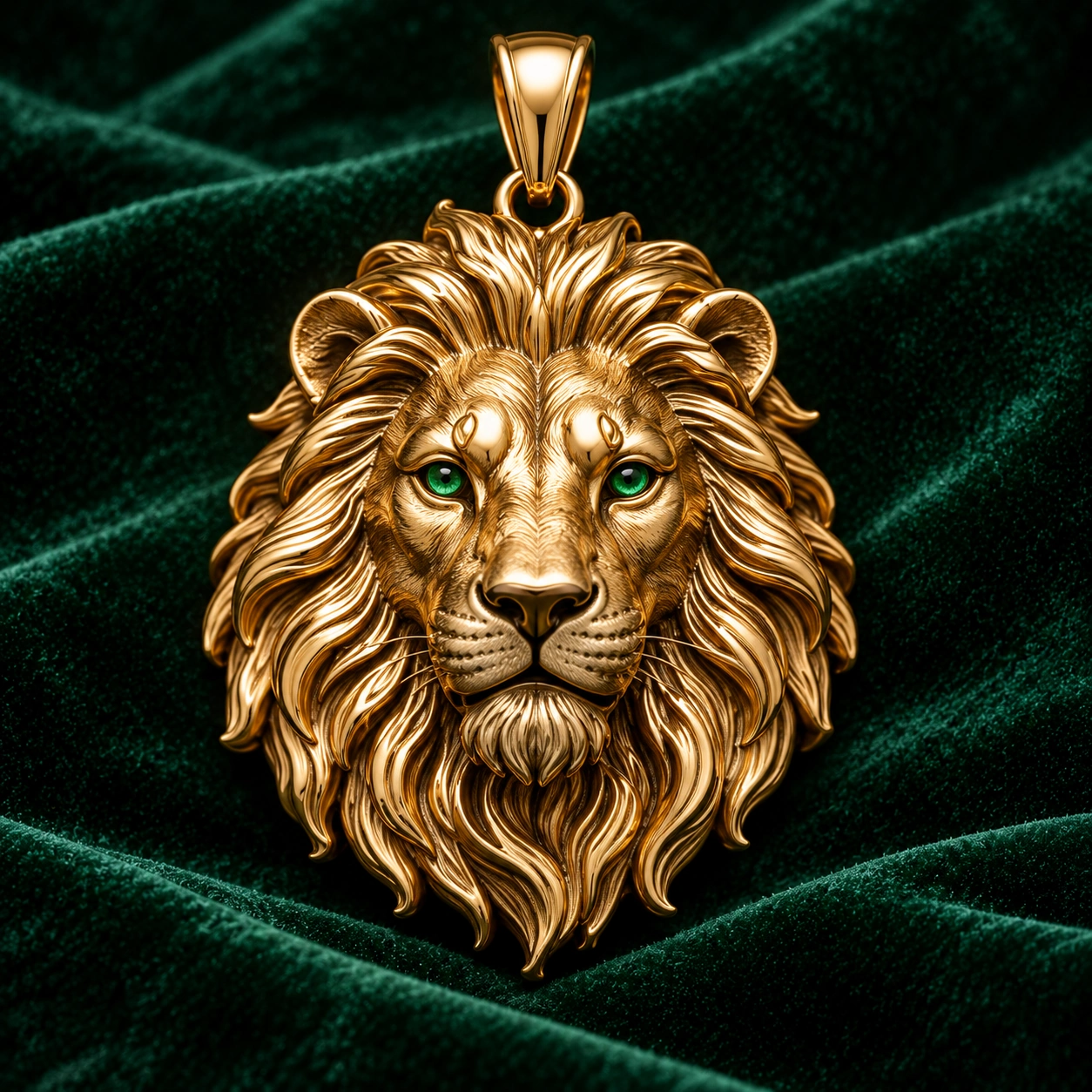 Leo — Lew — złoto, wizualizacja biżuterii